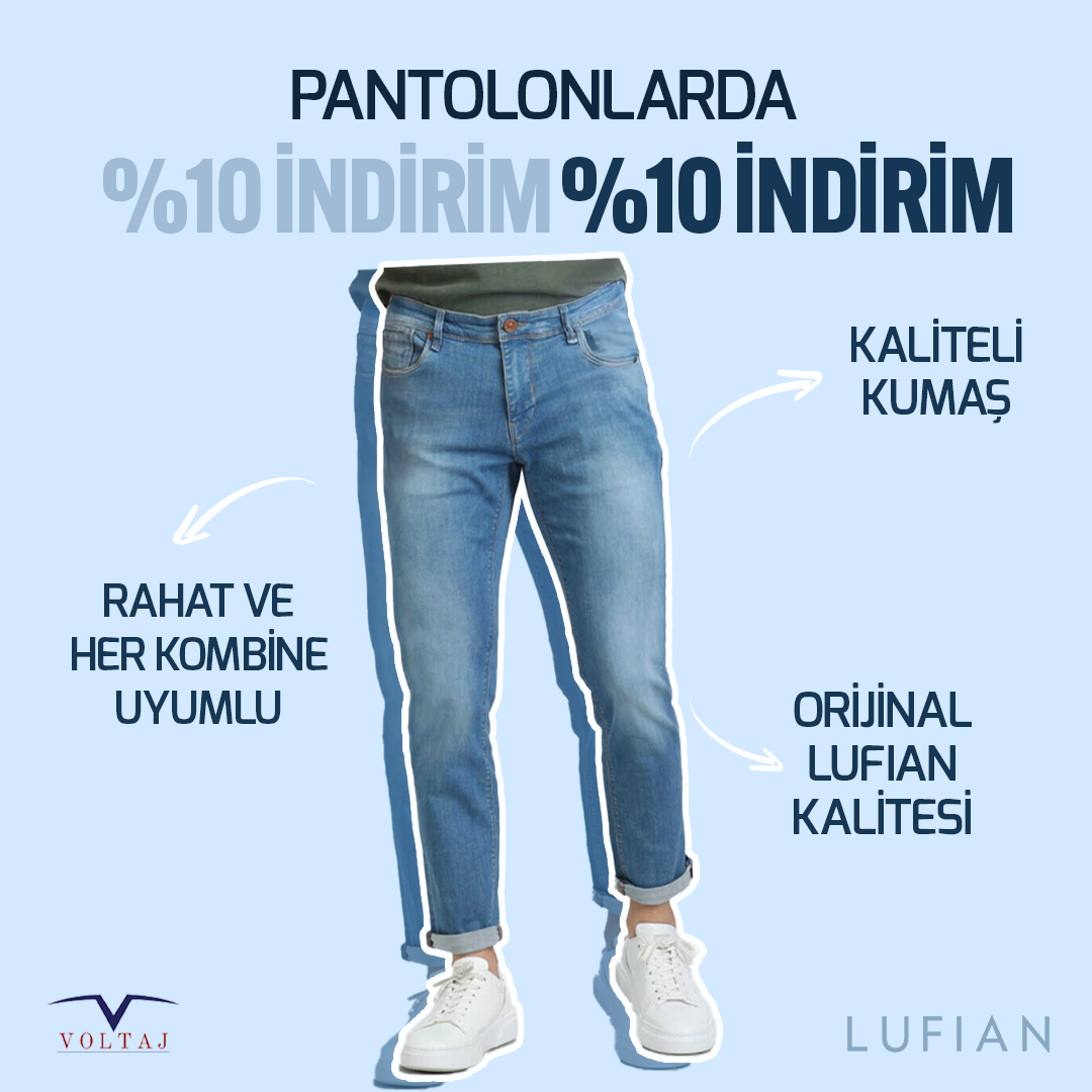 Pantolonlarda Sepette %10 İNDİRİM