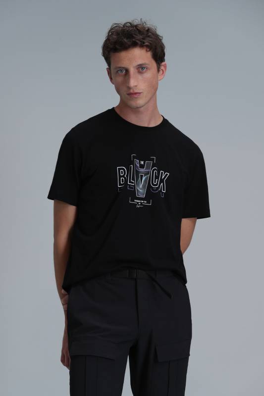 Adrian Modern Graphic T-Shirt Black