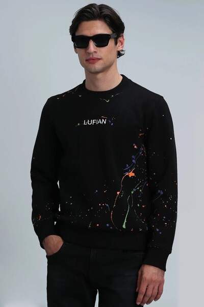 Alexander Erkek Sweatshirt Siyah - Thumbnail