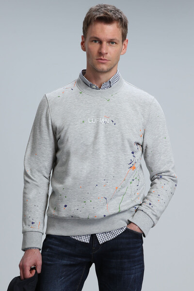 LUFIAN - Alexander Men's Sweatshirt Gray