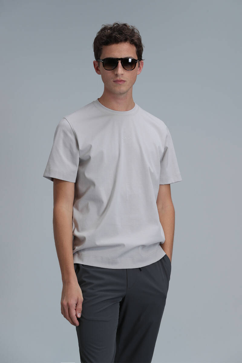 Antony Modern Grafik T- Shirt Taş - 1