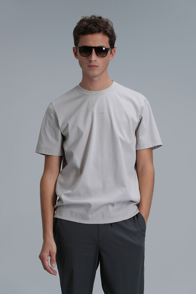 Antony Modern Grafik T- Shirt Taş - 3