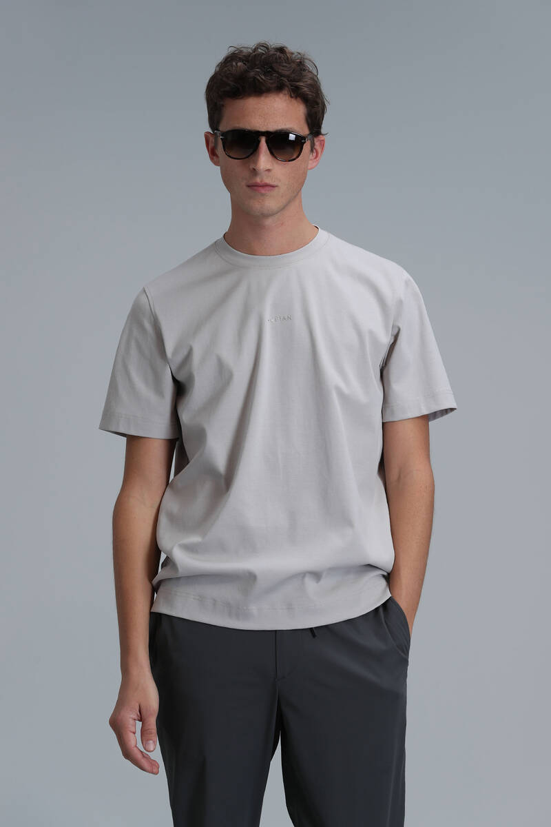 Antony Modern Grafik T- Shirt Taş - 3