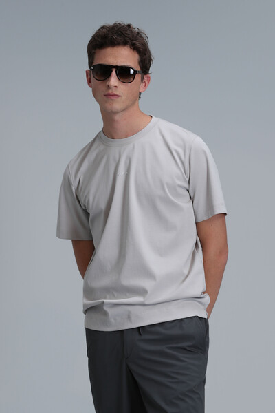 Antony Modern Grafik T- Shirt Taş - 5