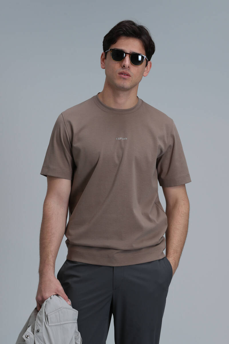 Antony Modern Graphic T-Shirt Camel Hair - 1