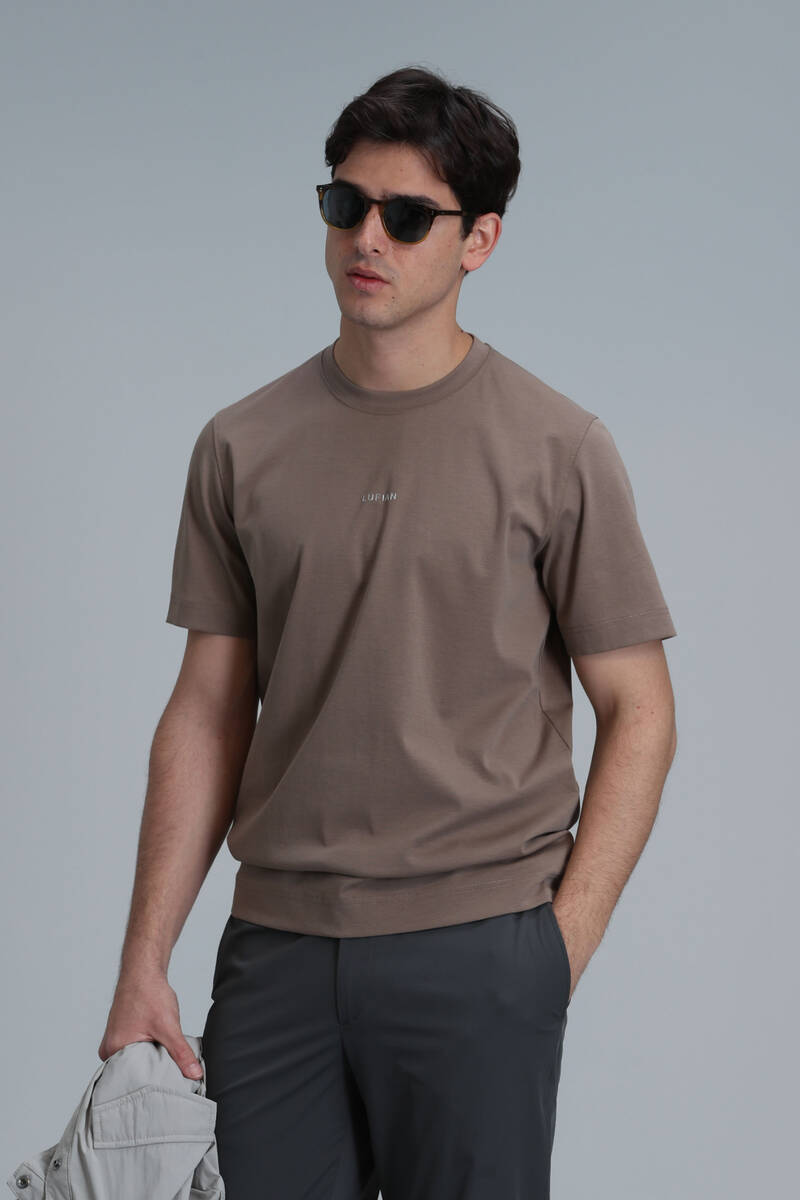 Antony Modern Graphic T-Shirt Camel Hair - 5