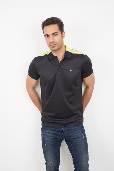 Bandon Polo Men's T-Shirt Black - 1