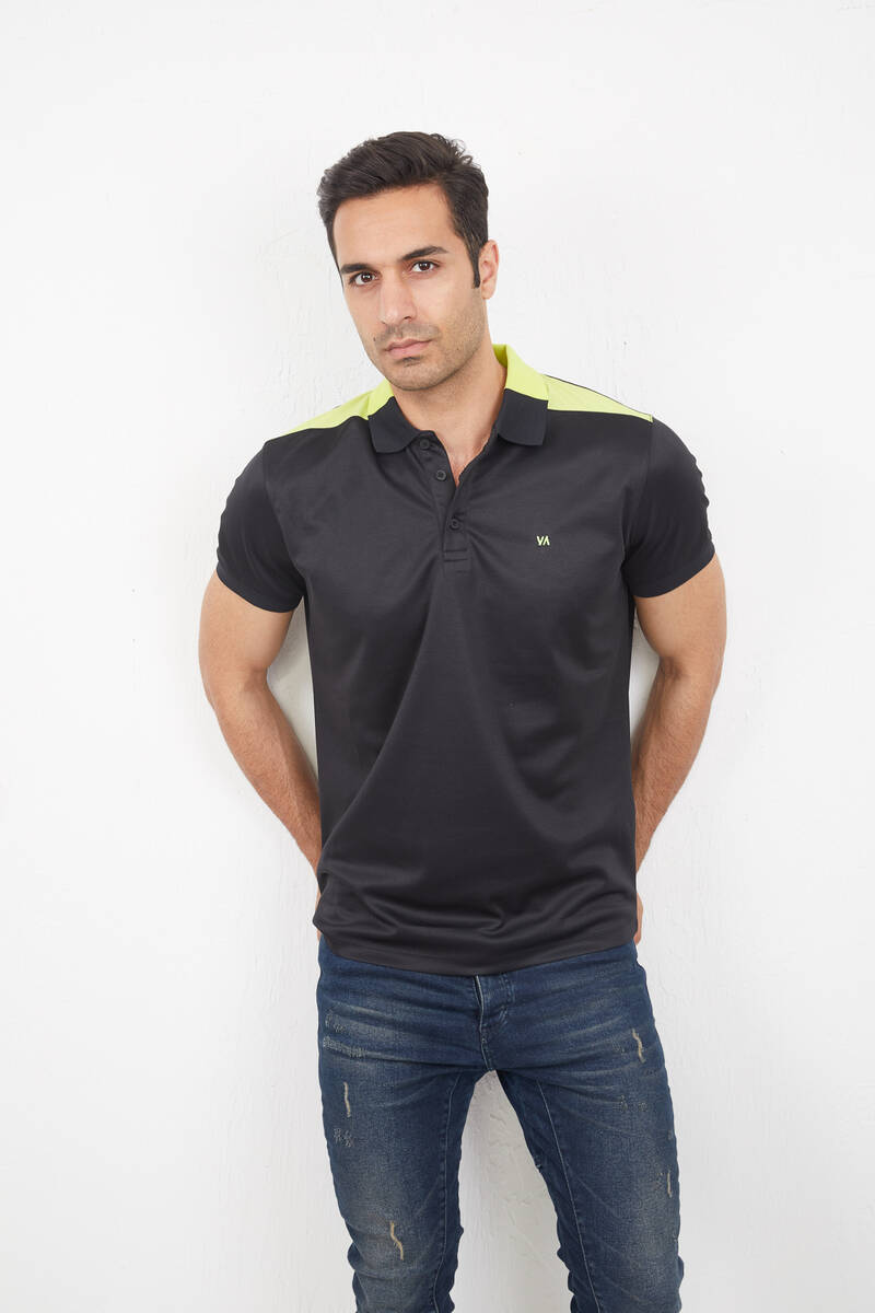 Bandon Polo Men's T-Shirt Black - 1