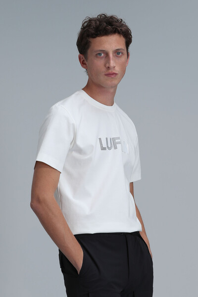 Benjamin's Modern Graphic T-Shirt Off White - 5