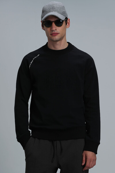 Bert Men's Sweatshirt Black - Thumbnail