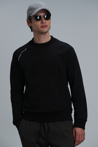 Bert Men's Sweatshirt Black - Thumbnail