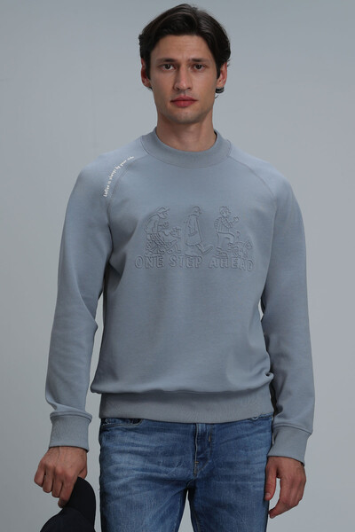 Bert Men's Sweatshirt Blue - Thumbnail