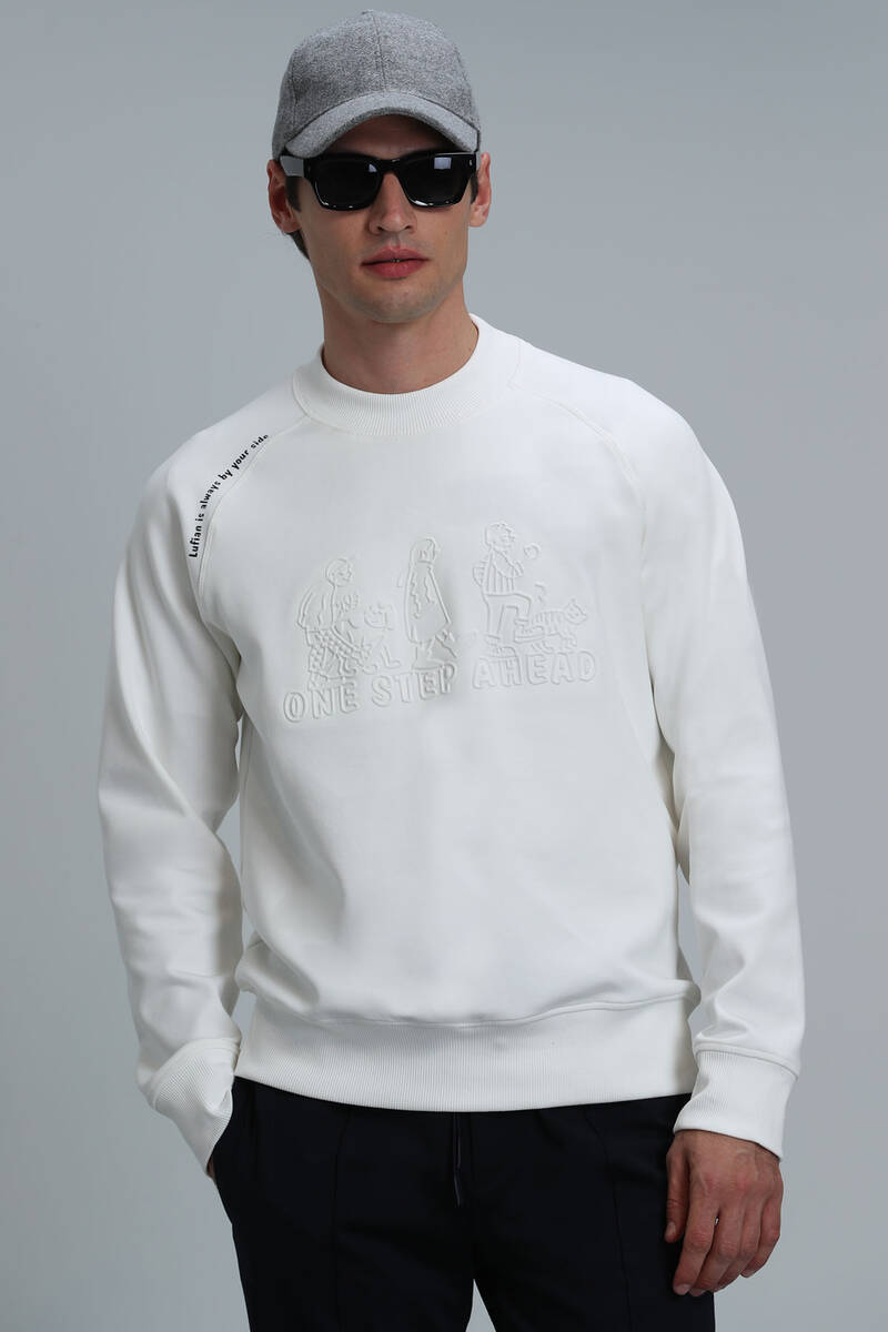 Bert Men's Sweatshirt Off White