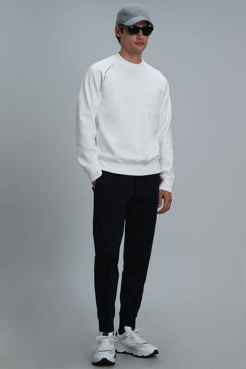 Bert Men's Sweatshirt Off White