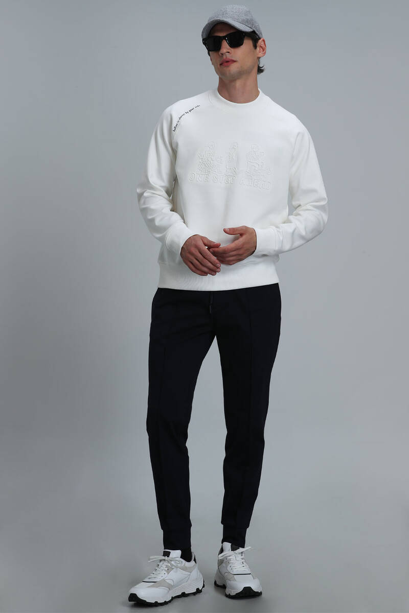 Bert Men's Sweatshirt Off White