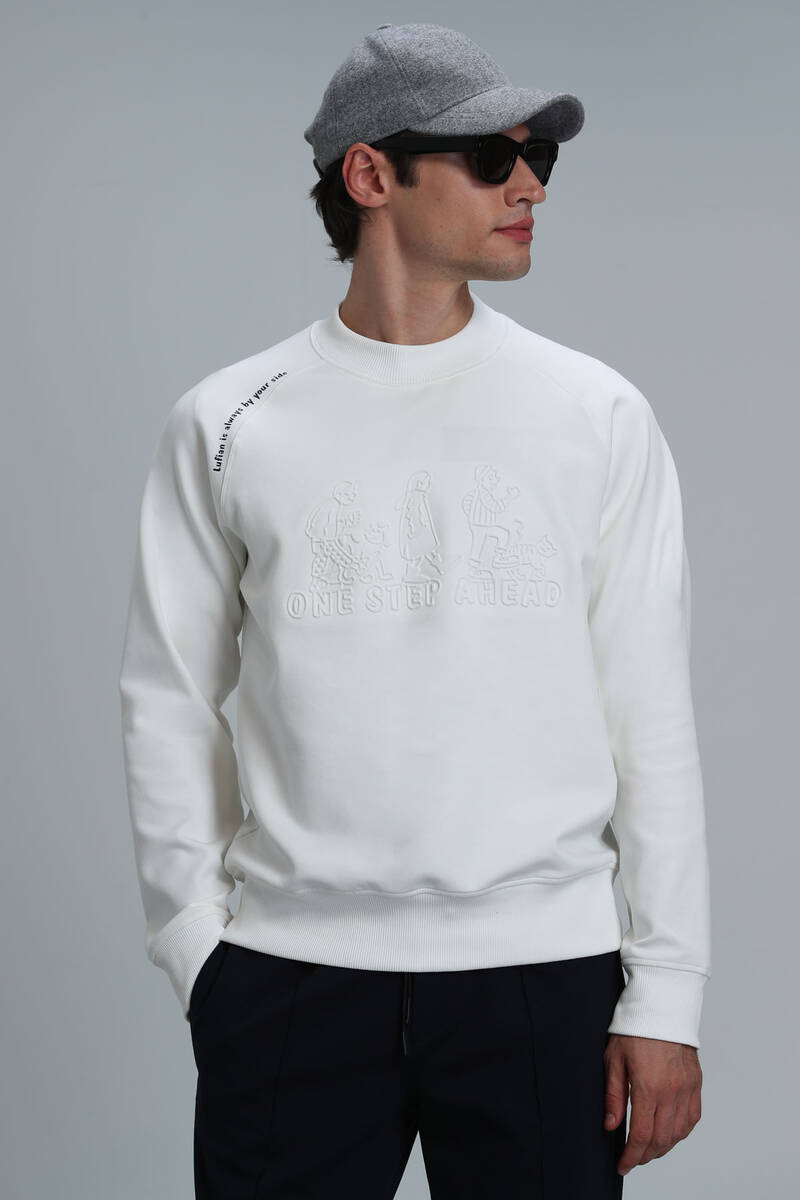 Bert Men's Sweatshirt Off White