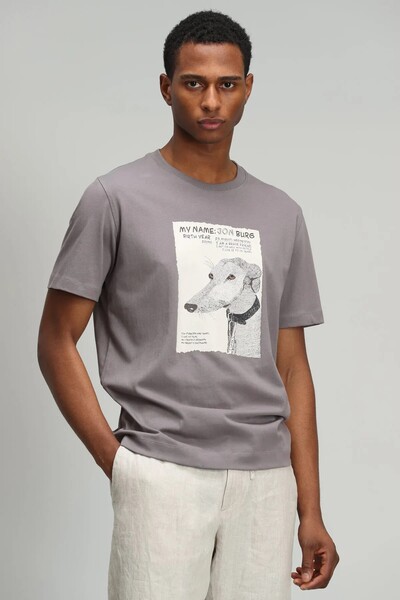 LUFIAN - Best Men's Graphic Basic T-Shirt Mink (1)