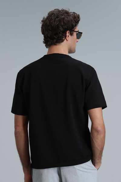 Bıanca Modern Grafik T- Shirt Siyah - 6