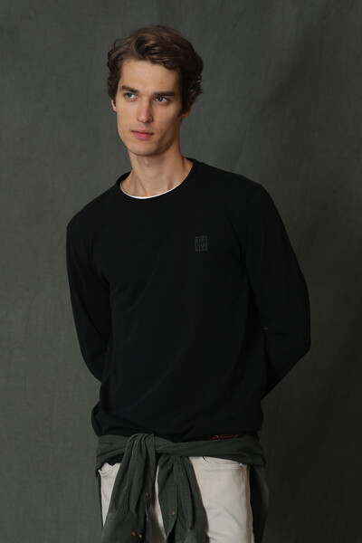 Blend Men's Long Sleeve T-Shirt Black - Thumbnail