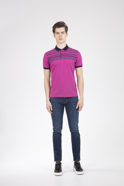 Brent Polo Men's T-Shirt Pink - 2