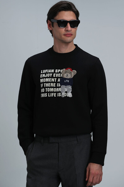 Lufian - Bud Erkek Sweatshirt Siyah