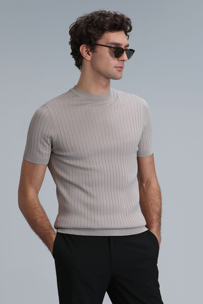 Class Men's Sweater Beige - Thumbnail