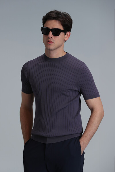 LUFIAN - Class Men's Sweater Plum