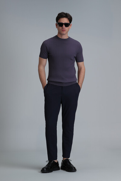 Class Men's Sweater Plum - Thumbnail