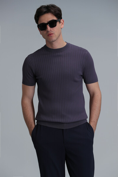 Class Men's Sweater Plum - Thumbnail