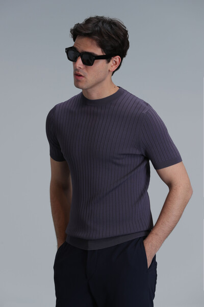 Class Men's Sweater Plum - Thumbnail