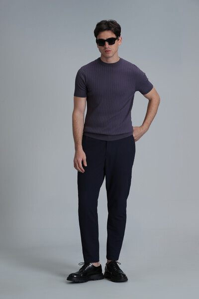 Class Men's Sweater Plum - Thumbnail