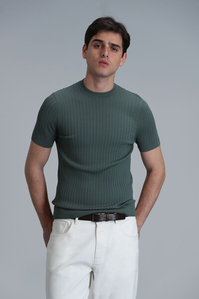 LUFIAN - Class Men's Sweater Smoke Green