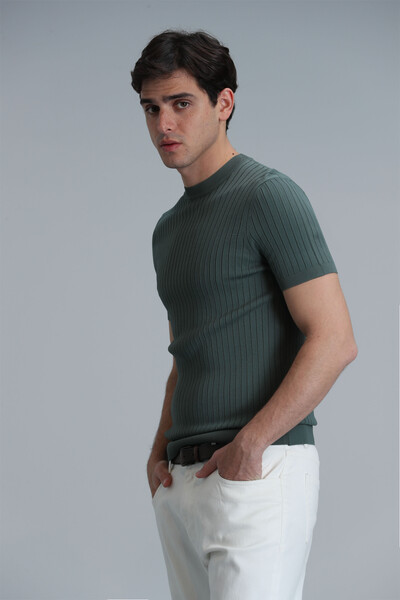 Class Men's Sweater Smoke Green - Thumbnail