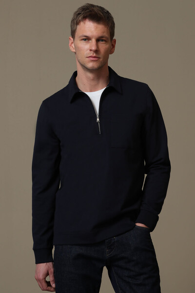 Dani Men's Sweatshirt Navy Blue - Thumbnail