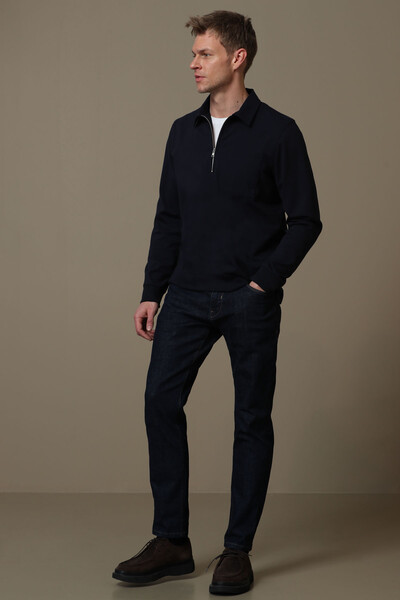 Dani Men's Sweatshirt Navy Blue - Thumbnail