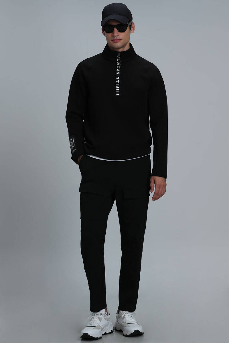 Davın Men's Sweatshirt Black