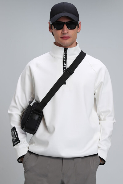 LUFIAN - Davın Men's Sweatshirt Off White