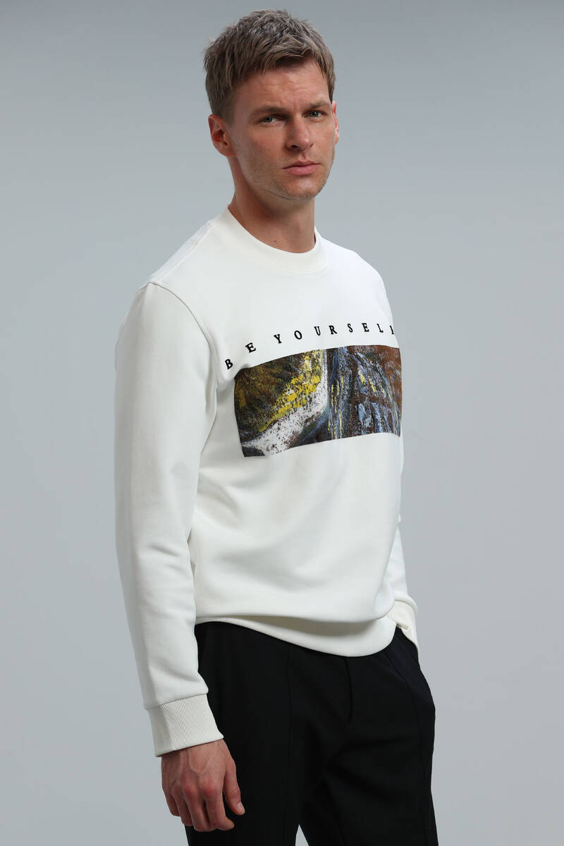 Dean Men's Sweatshirt Off White