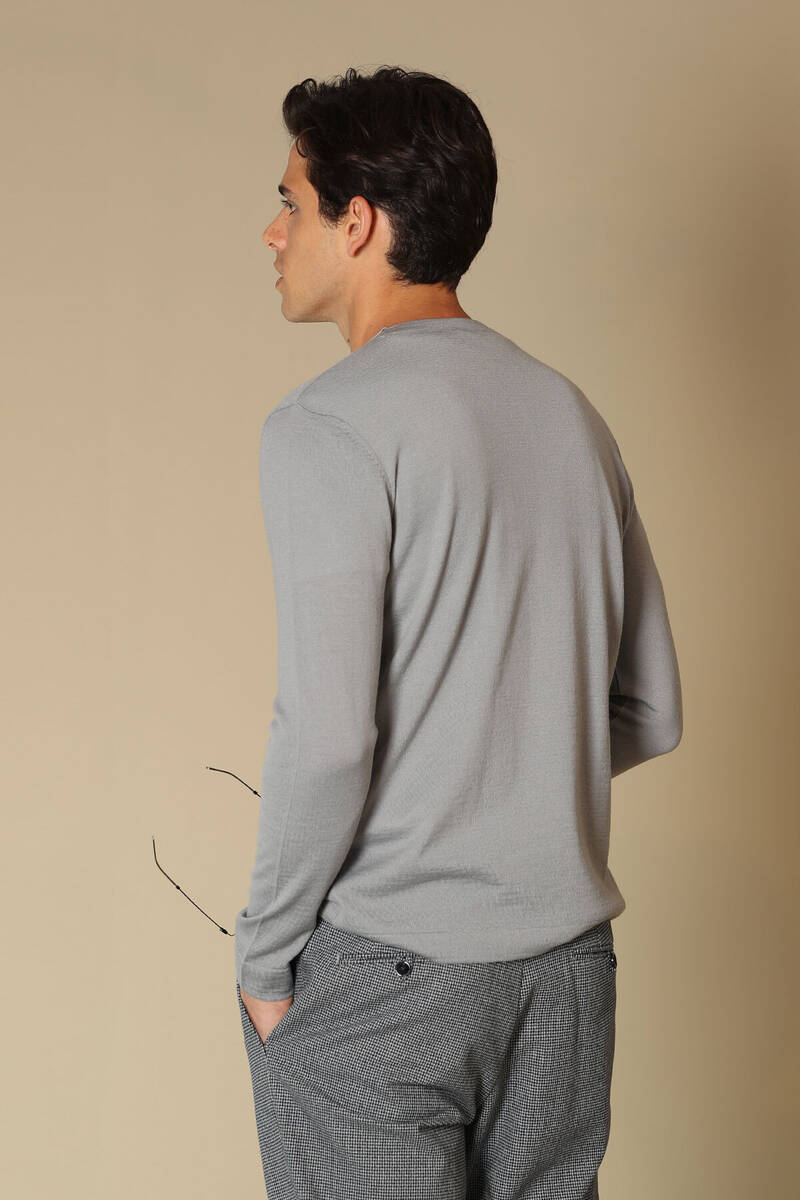 Dion Woolen Men's Sweater Gray