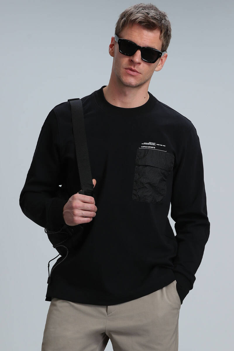 Eldon Erkek Sweatshirt Siyah