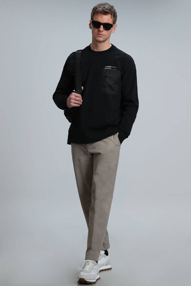 Eldon Erkek Sweatshirt Siyah