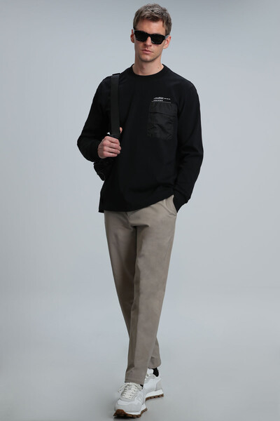 Eldon Men's Sweatshirt Black - Thumbnail