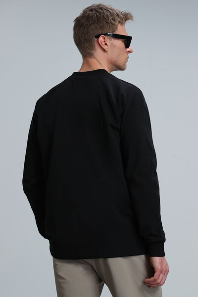 Eldon Men's Sweatshirt Black - Thumbnail