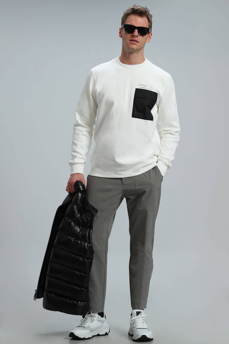 Eldon Men's Sweatshirt Off White