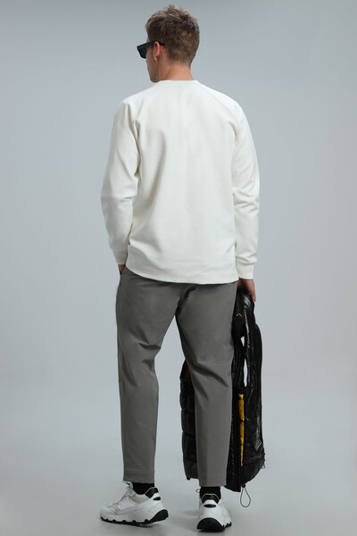 Eldon Men's Sweatshirt Off White - Thumbnail