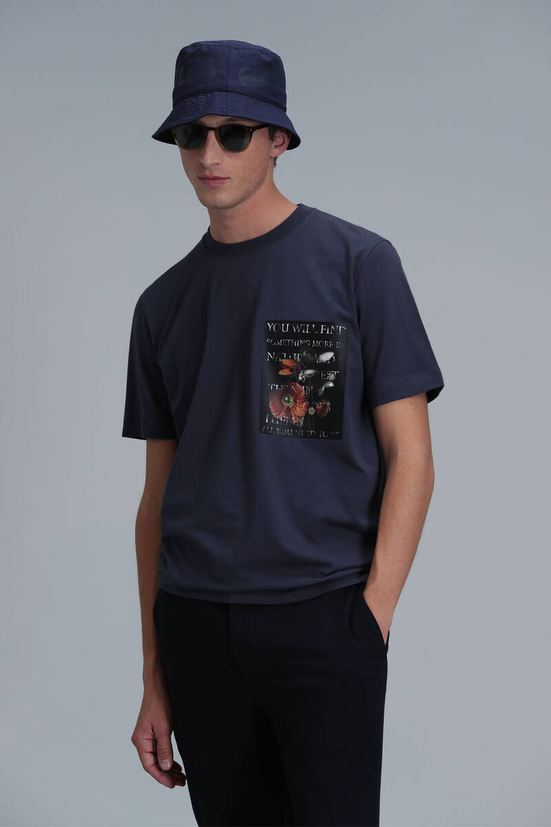 Exotıc Modern Grafik T- Shirt Antrasit