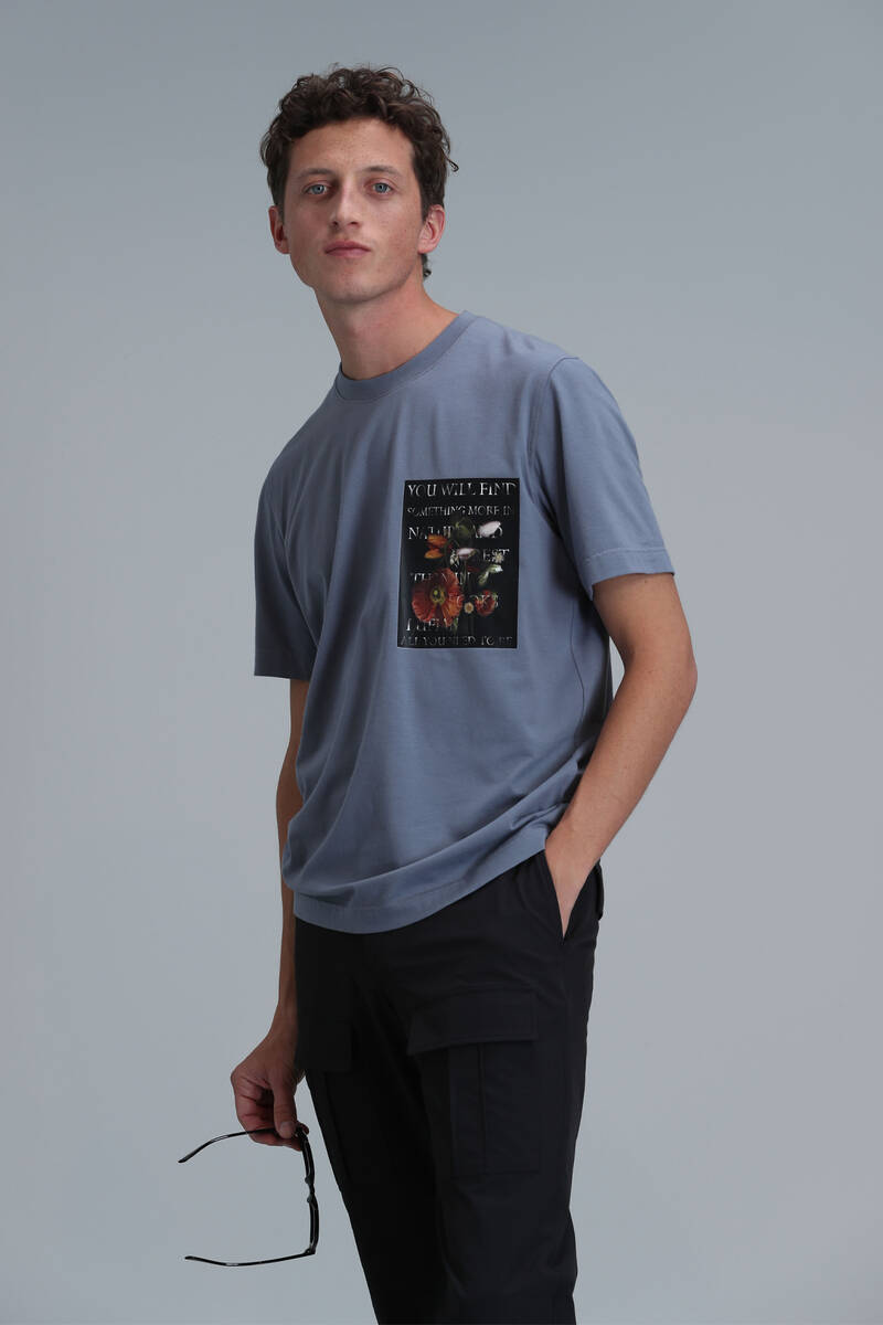 Exotic Modern Graphic T-Shirt Dark Gray