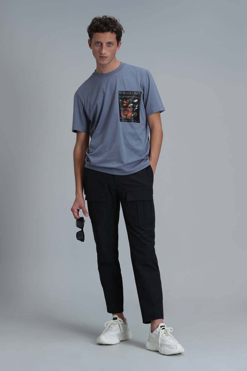 Exotic Modern Graphic T-Shirt Dark Gray