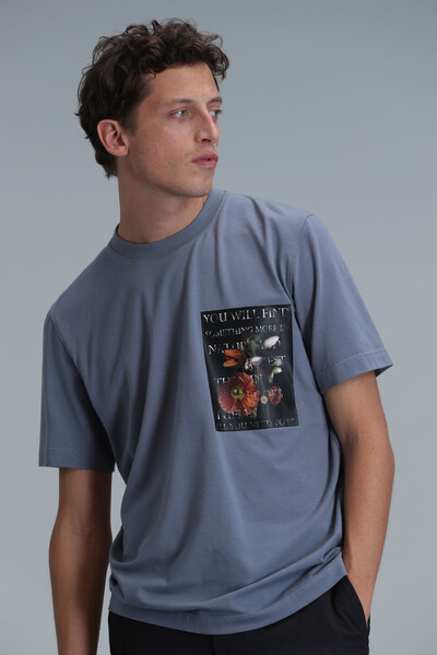 Exotic Modern Graphic T-Shirt Dark Gray - Thumbnail