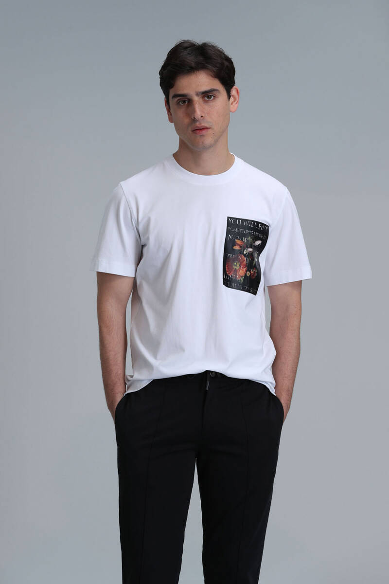 Exotic Modern Graphic T-Shirt White